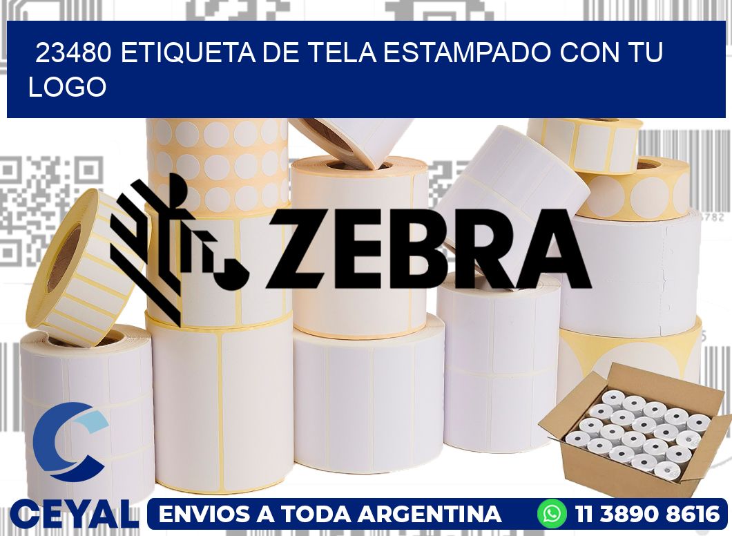 23480 ETIQUETA DE TELA ESTAMPADO CON TU LOGO