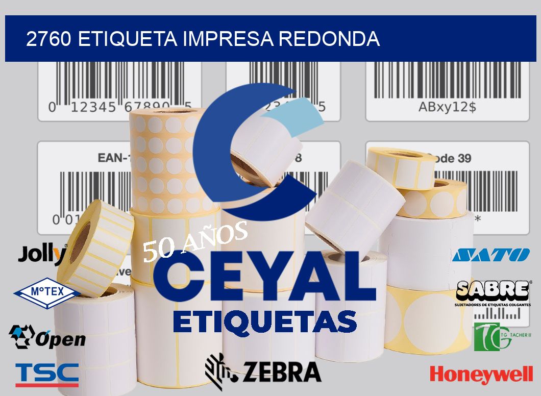 2760 ETIQUETA IMPRESA REDONDA