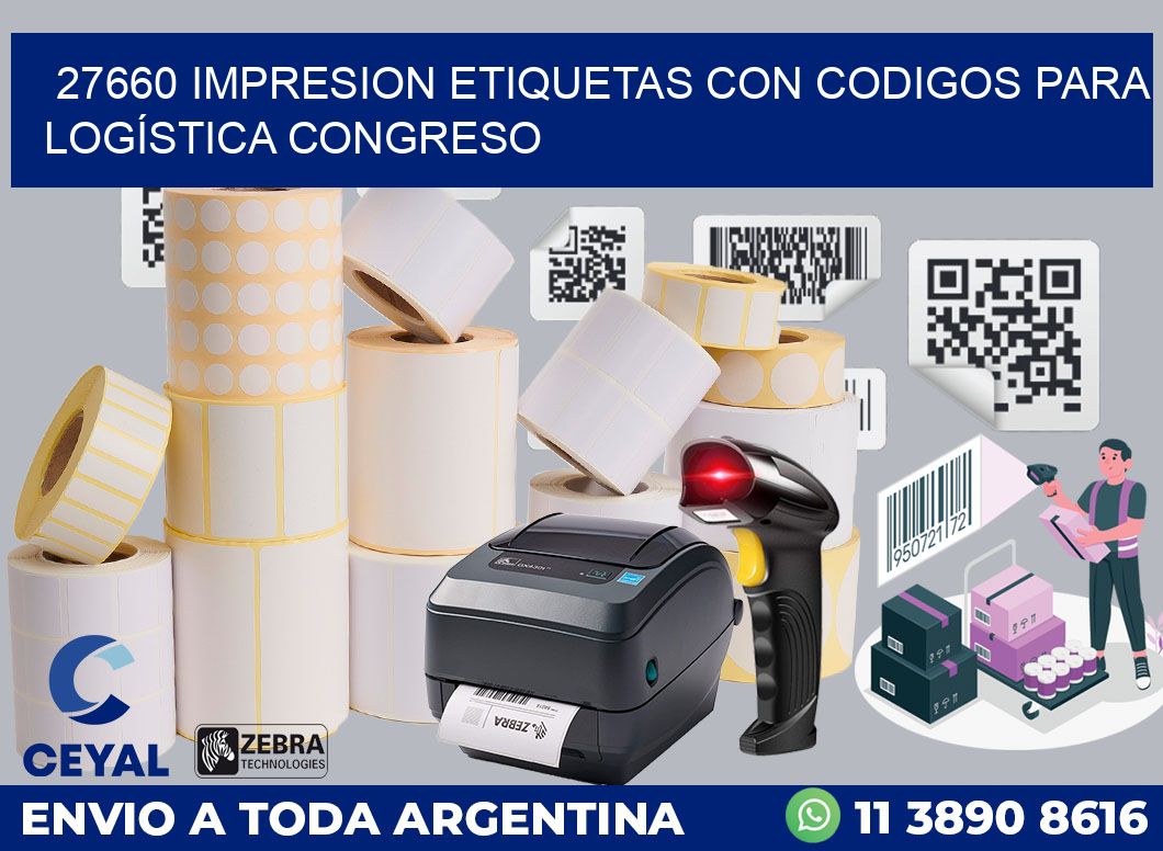 27660 IMPRESION ETIQUETAS CON CODIGOS PARA LOGÍSTICA CONGRESO