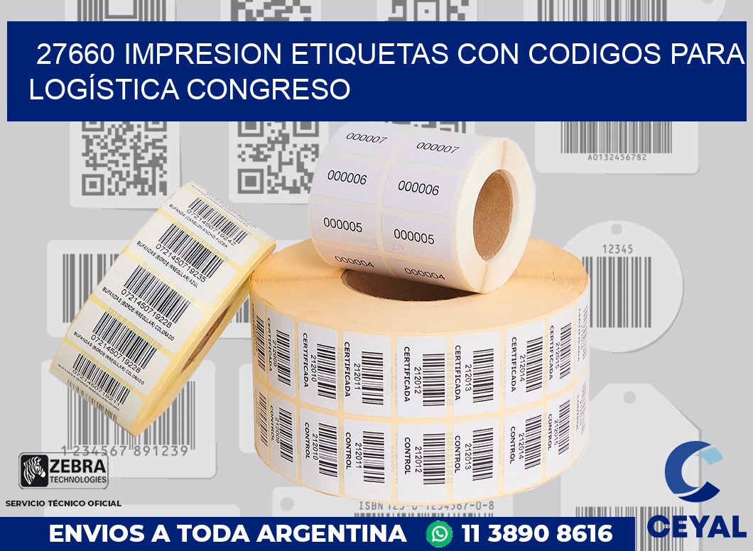 27660 IMPRESION ETIQUETAS CON CODIGOS PARA LOGÍSTICA CONGRESO
