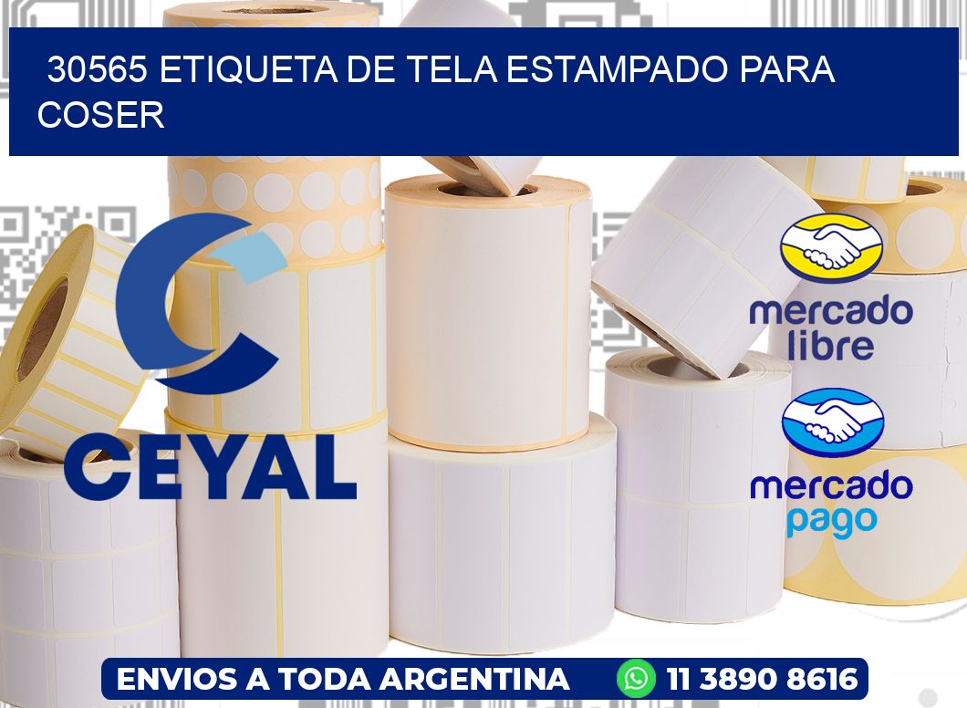 30565 ETIQUETA DE TELA ESTAMPADO PARA COSER