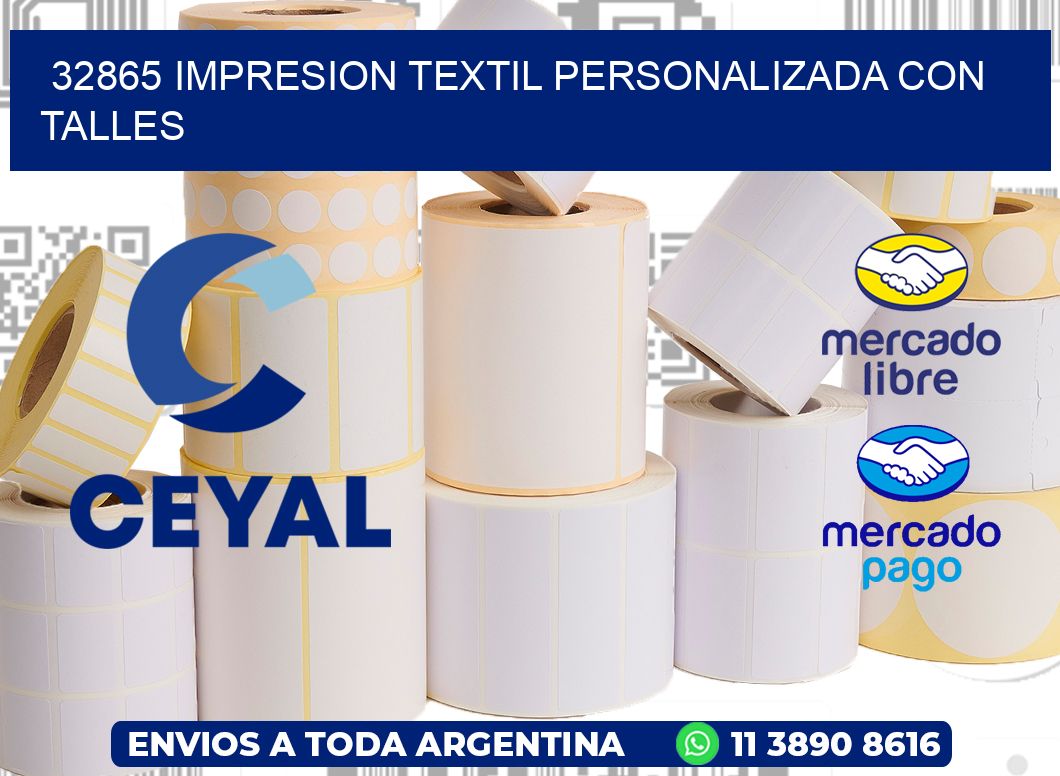 32865 IMPRESION TEXTIL PERSONALIZADA CON TALLES
