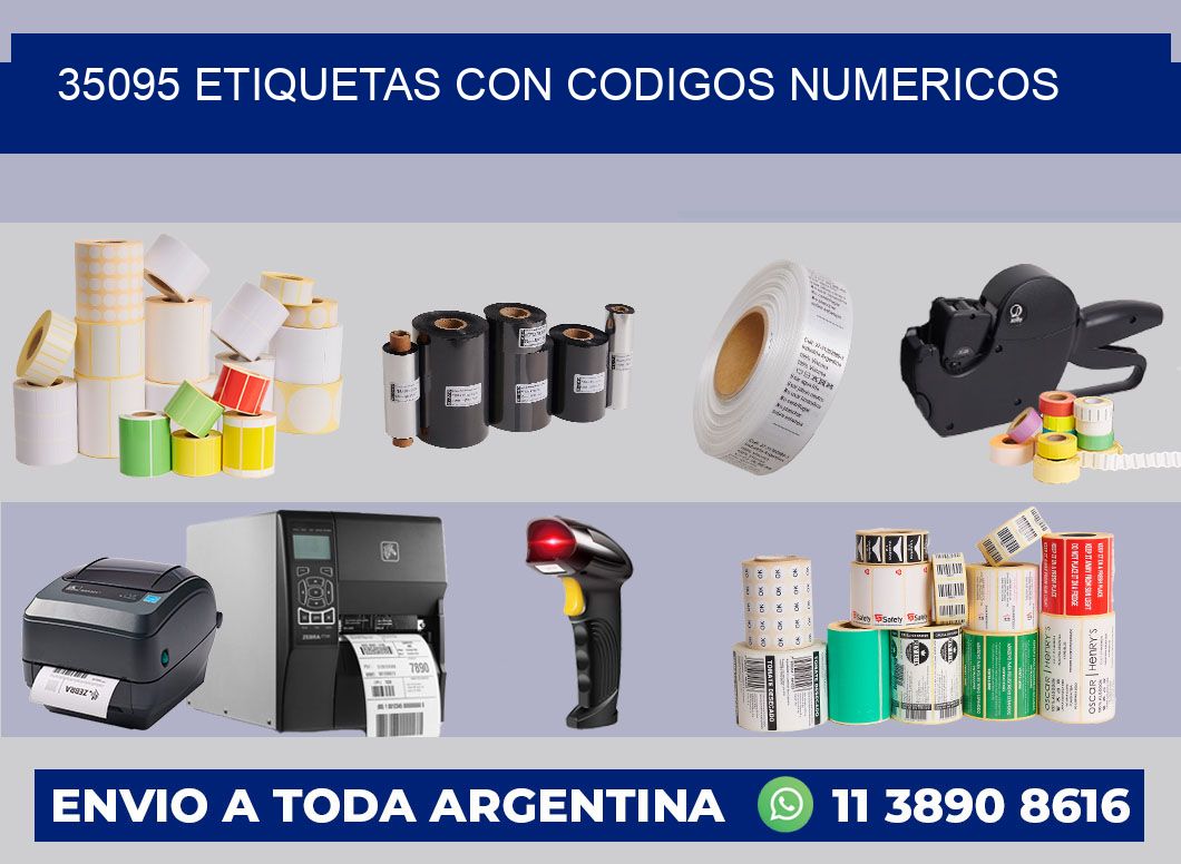 35095 ETIQUETAS CON CODIGOS NUMERICOS