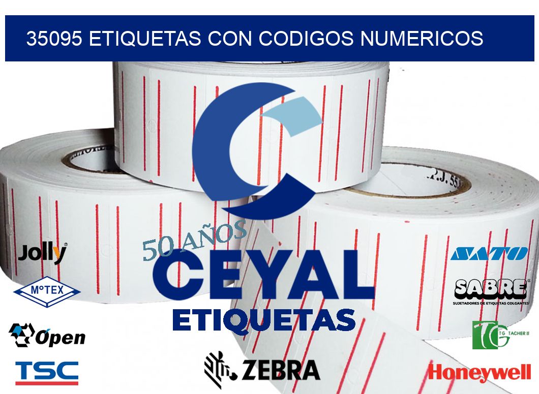 35095 ETIQUETAS CON CODIGOS NUMERICOS
