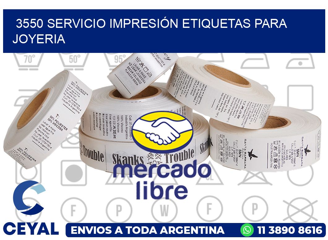 3550 SERVICIO IMPRESIÓN ETIQUETAS PARA JOYERIA
