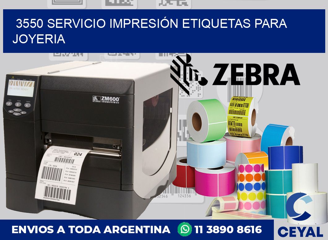 3550 SERVICIO IMPRESIÓN ETIQUETAS PARA JOYERIA