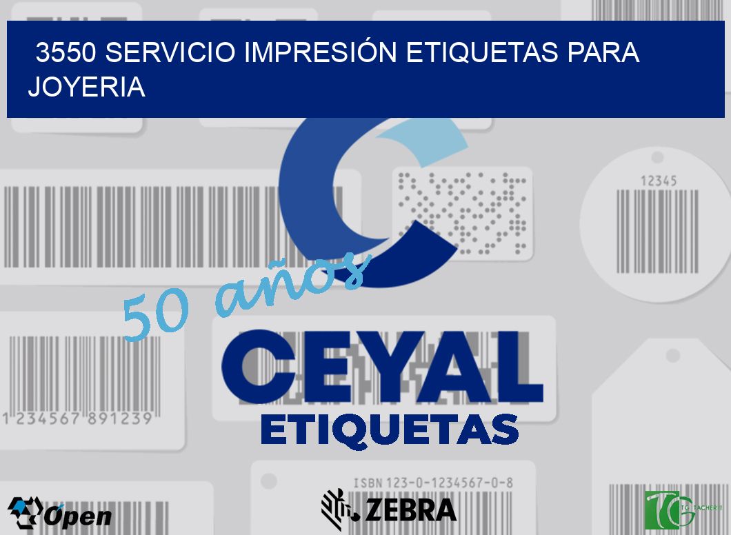 3550 SERVICIO IMPRESIÓN ETIQUETAS PARA JOYERIA