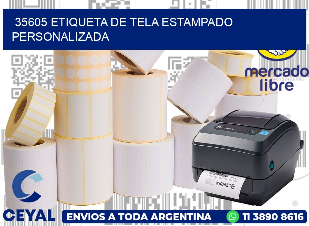 35605 ETIQUETA DE TELA ESTAMPADO PERSONALIZADA