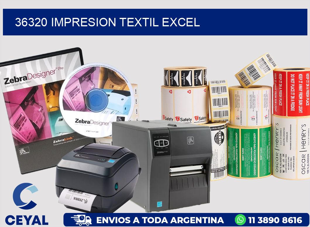 36320 IMPRESION TEXTIL EXCEL