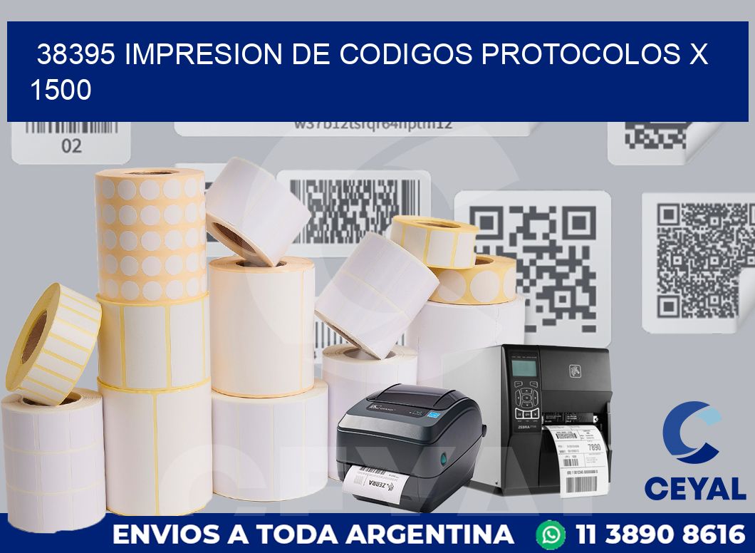 38395 impresion de codigos protocolos x 1500