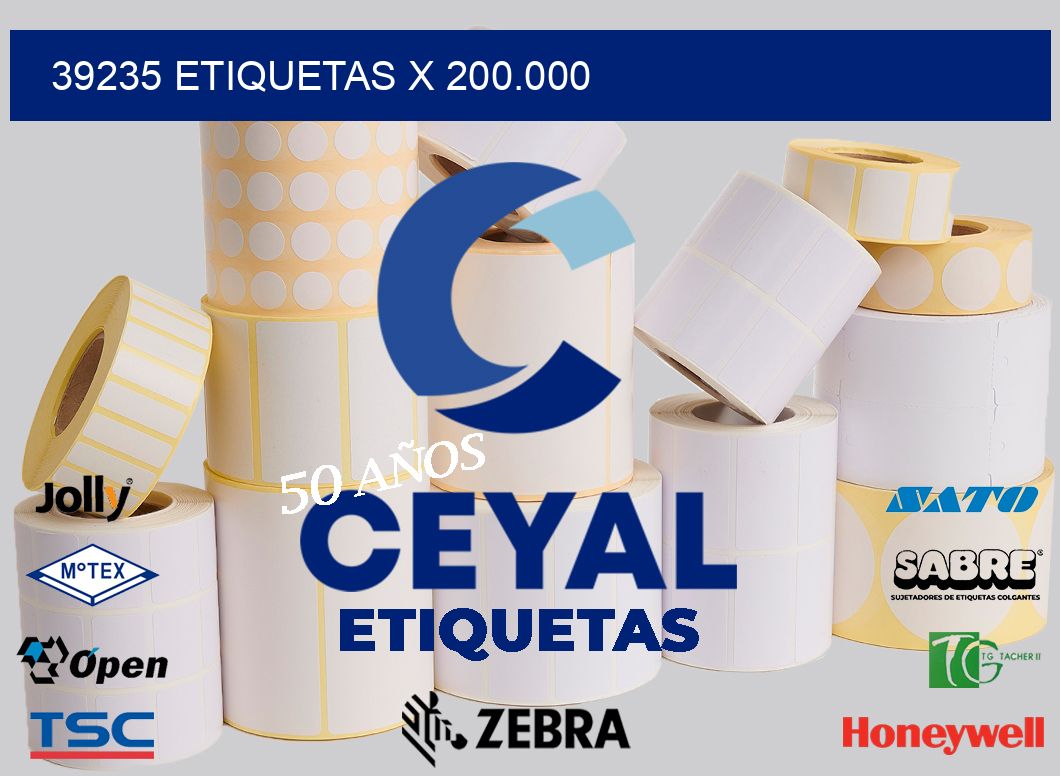 39235 Etiquetas x 200.000