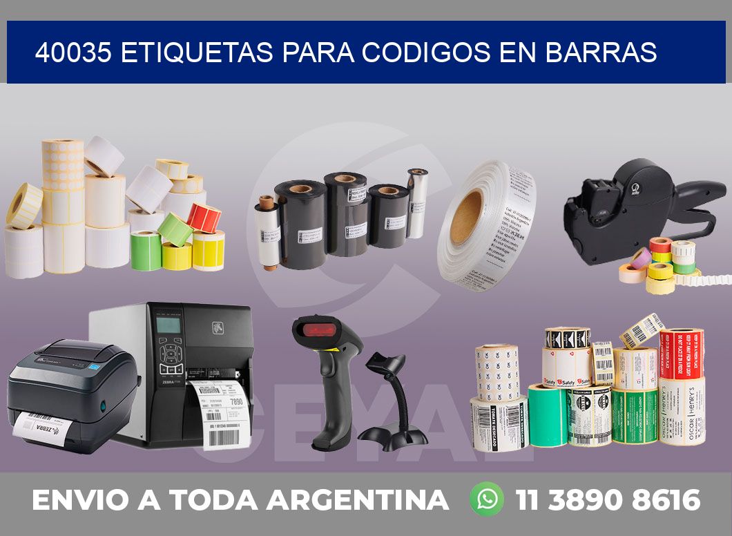 40035 ETIQUETAS PARA CODIGOS EN BARRAS