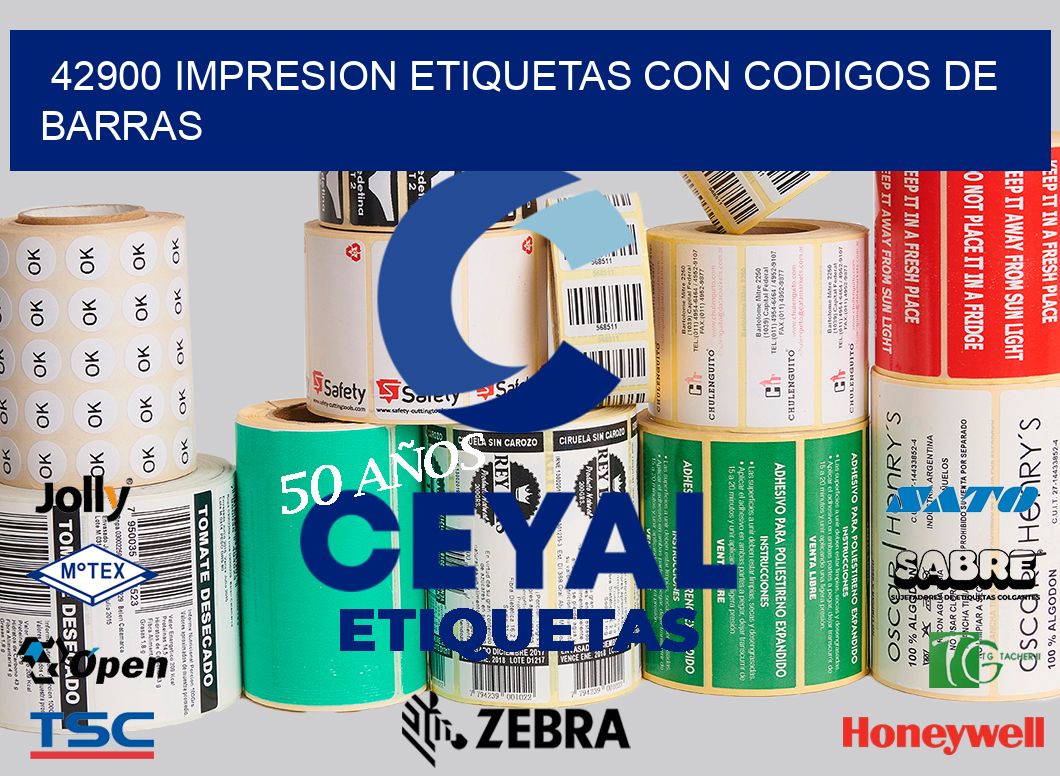 42900 IMPRESION ETIQUETAS CON CODIGOS DE BARRAS