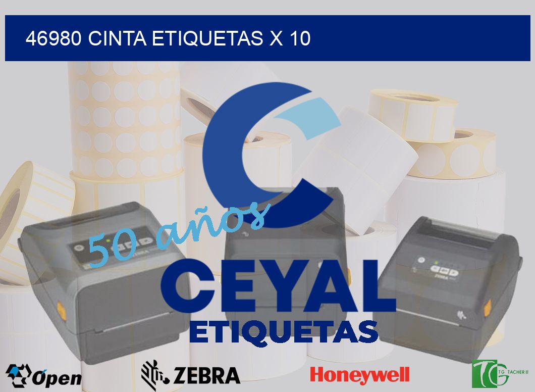 46980 cinta etiquetas x 10