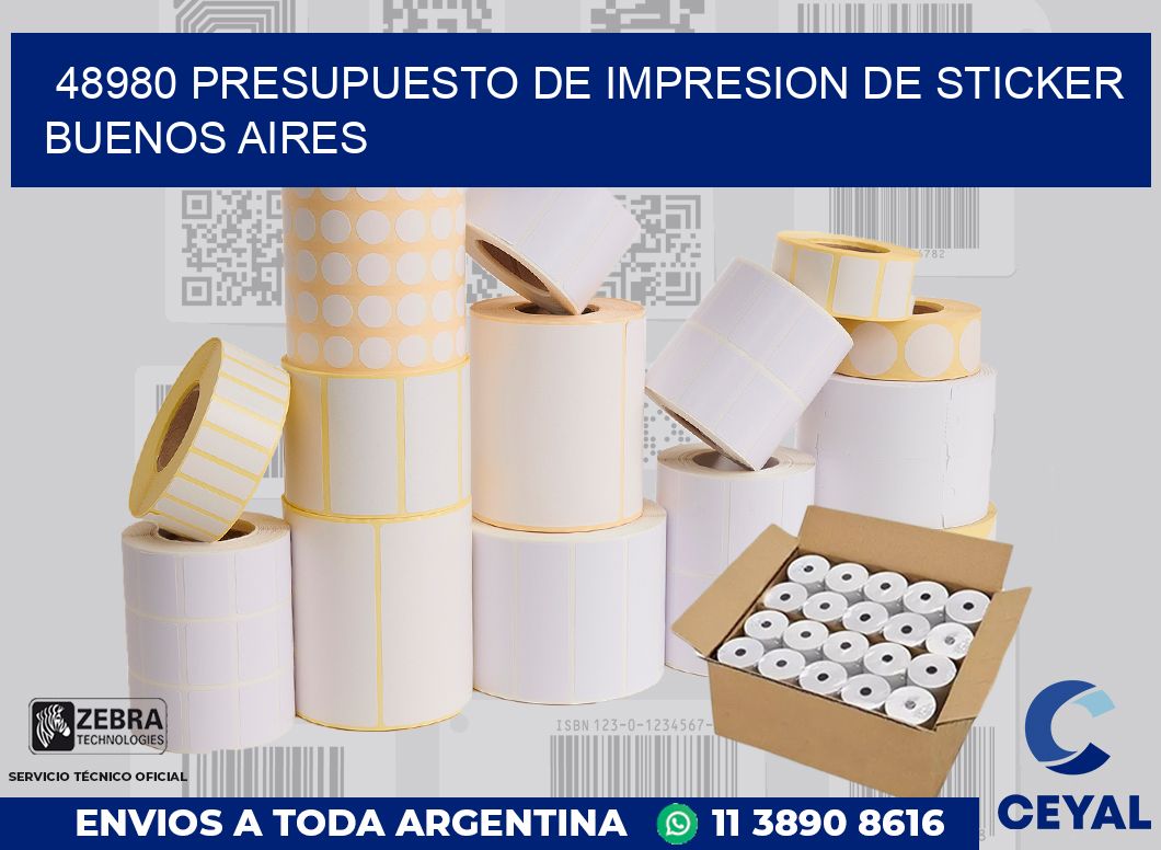 48980 PRESUPUESTO DE IMPRESION DE STICKER BUENOS AIRES