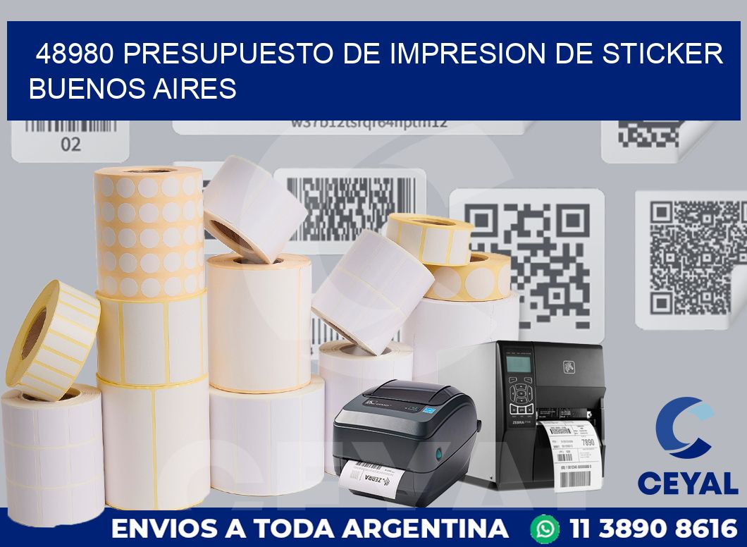 48980 PRESUPUESTO DE IMPRESION DE STICKER BUENOS AIRES