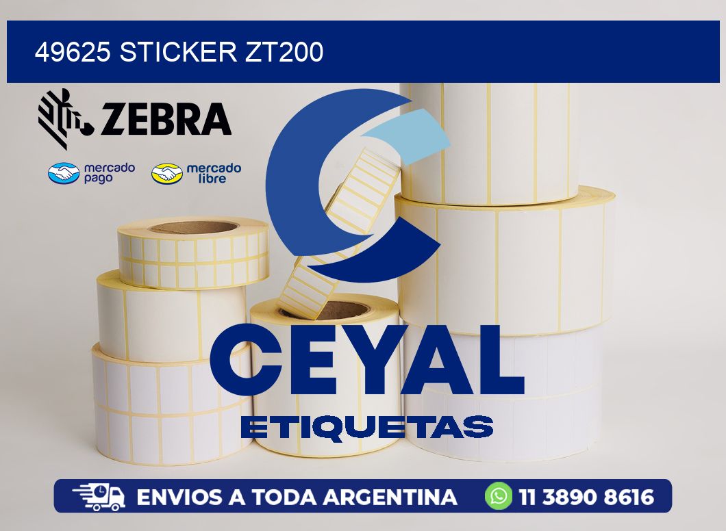 49625 STICKER ZT200
