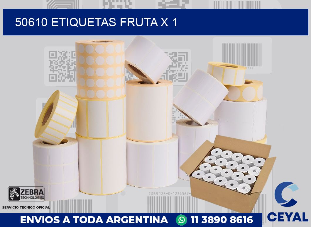 50610 etiquetas fruta x 1