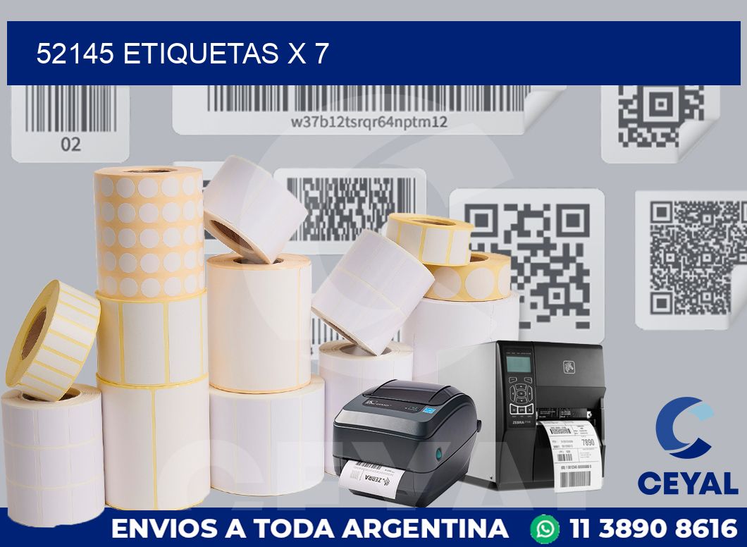 52145 Etiquetas x 7