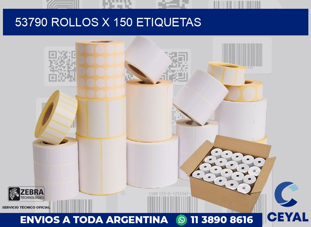 53790 Rollos x 150 etiquetas