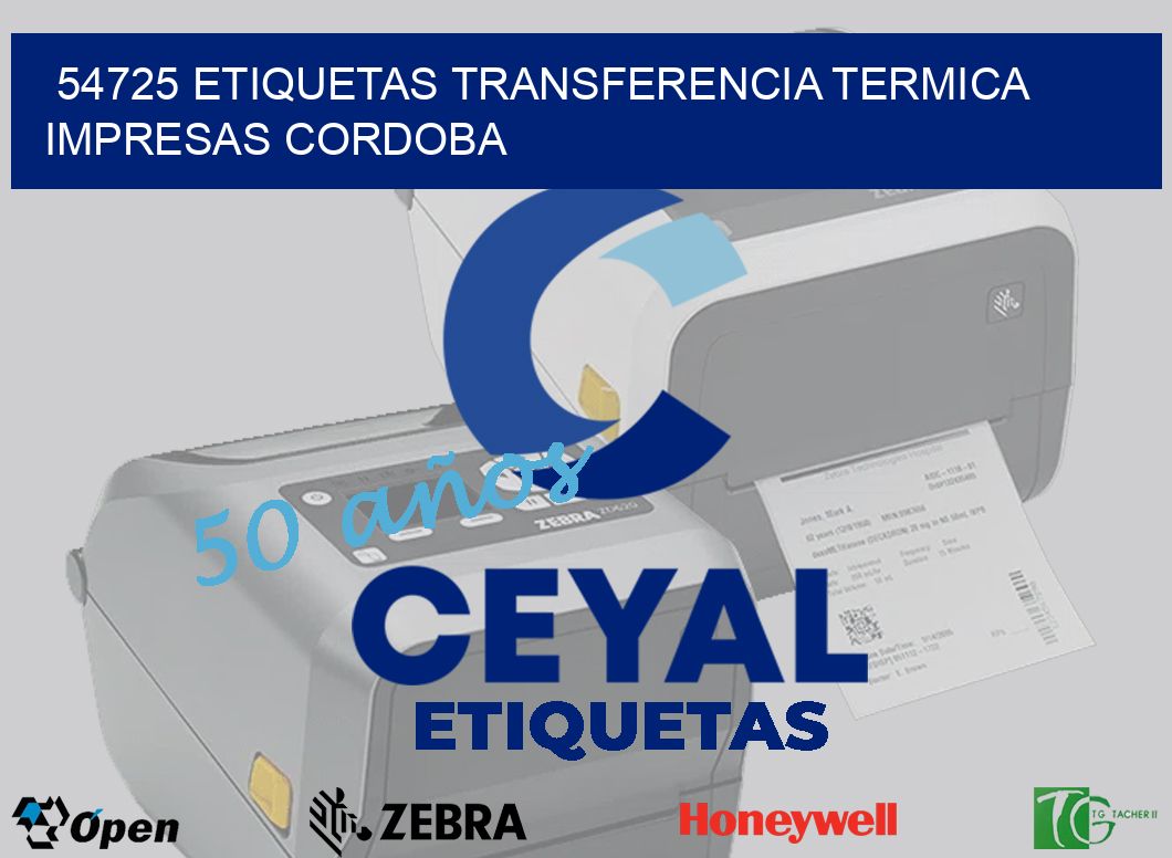 54725 ETIQUETAS TRANSFERENCIA TERMICA IMPRESAS CORDOBA