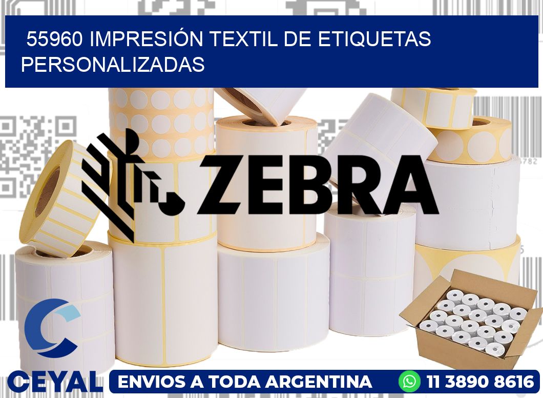 55960 IMPRESIÓN TEXTIL DE ETIQUETAS PERSONALIZADAS