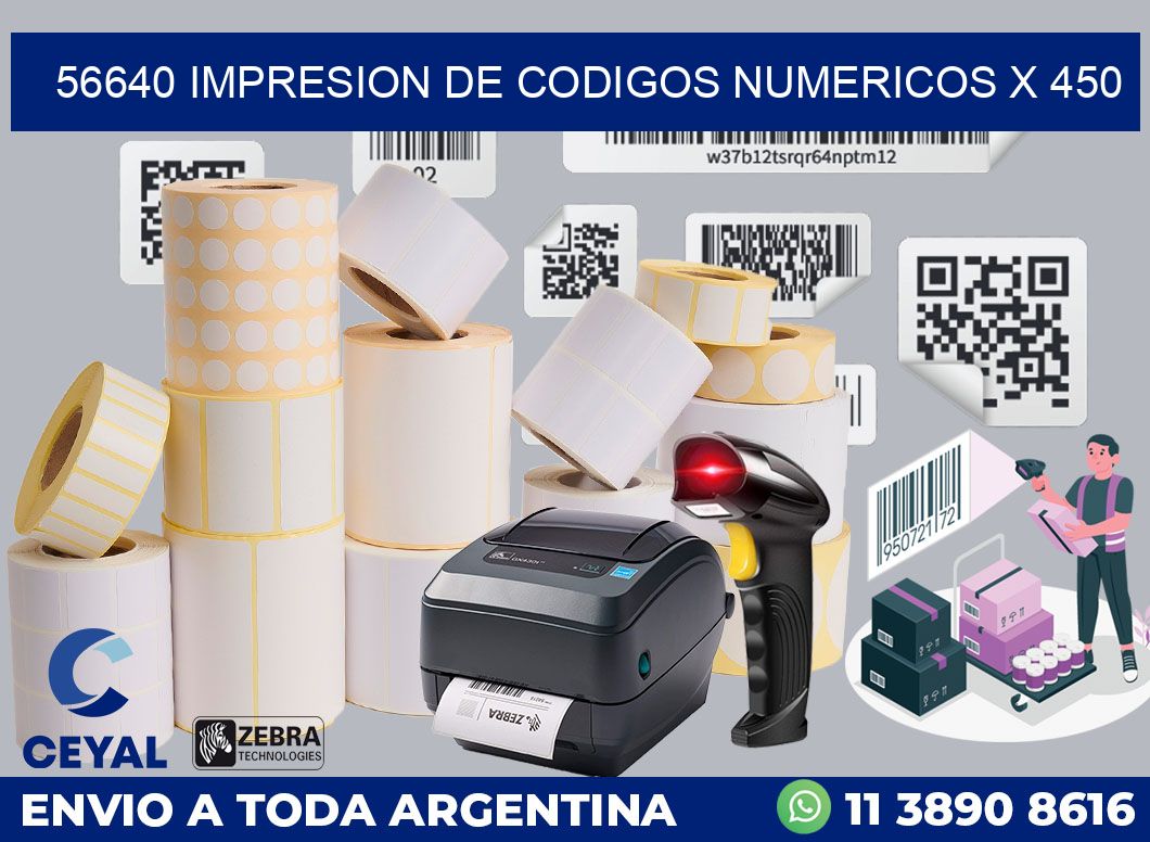 56640 impresion de codigos numericos x 450