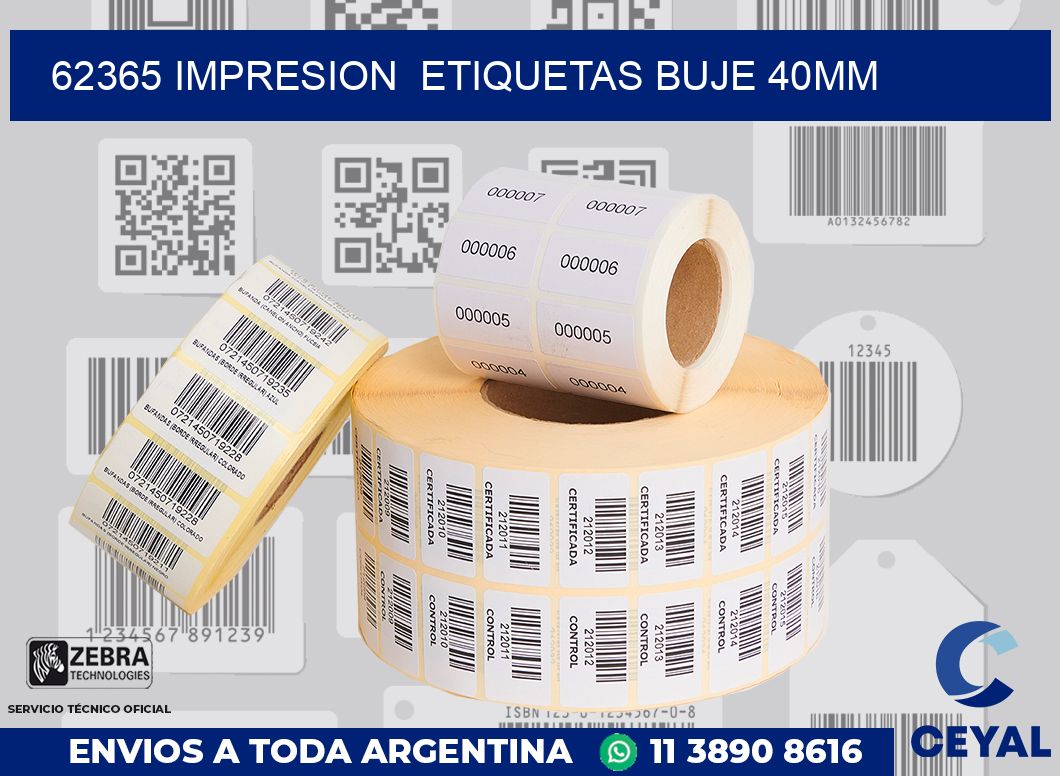 62365 impresion  etiquetas buje 40mm