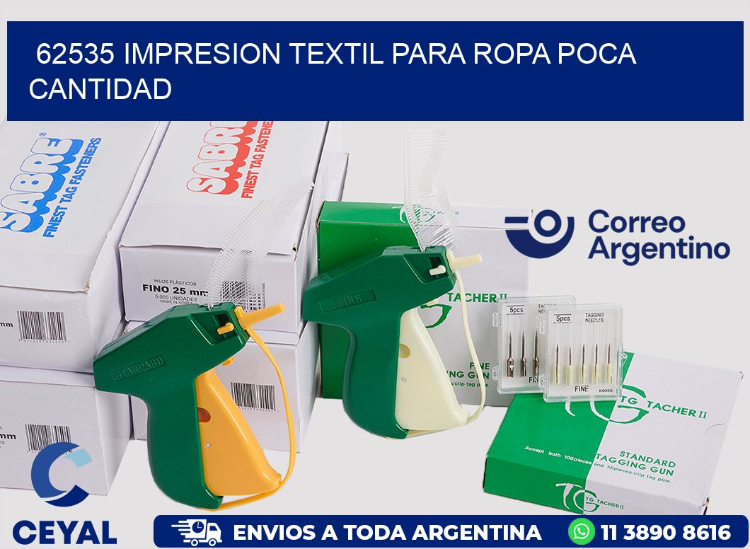 62535 IMPRESION TEXTIL PARA ROPA POCA CANTIDAD