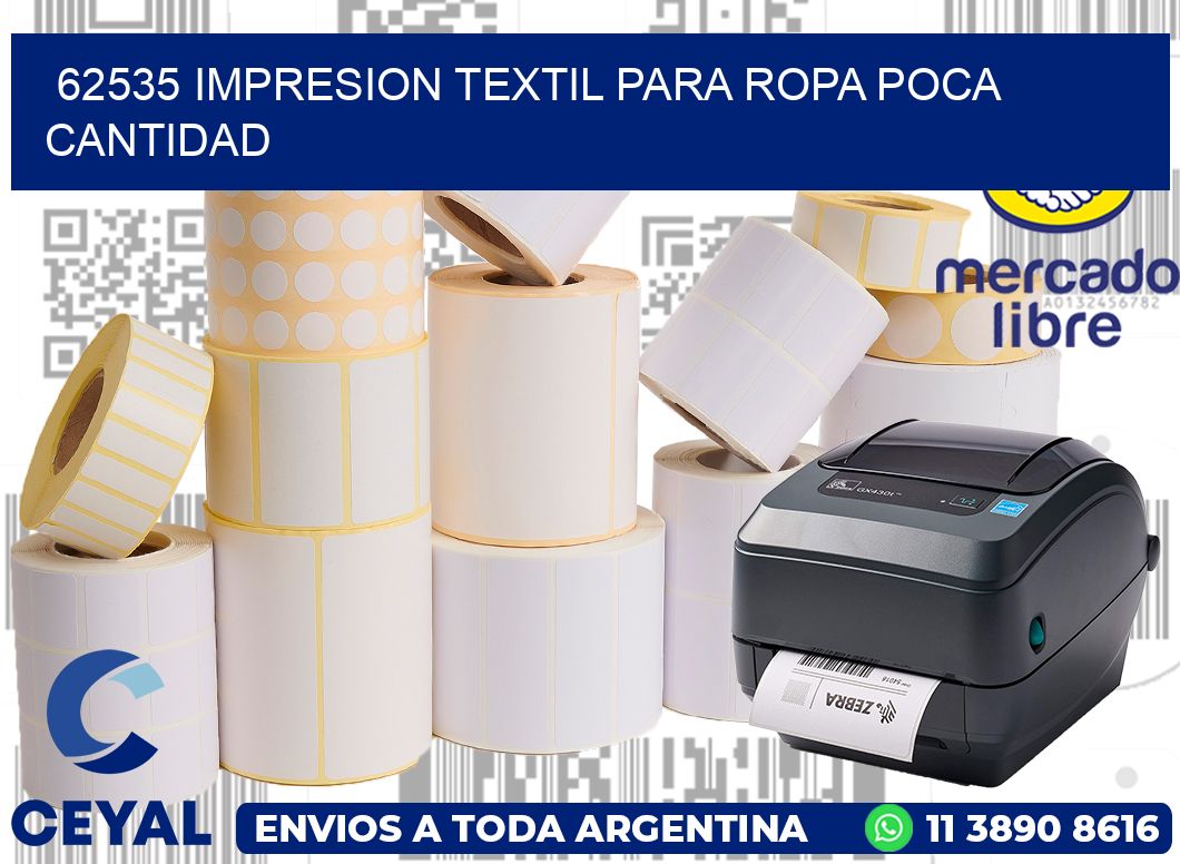 62535 IMPRESION TEXTIL PARA ROPA POCA CANTIDAD