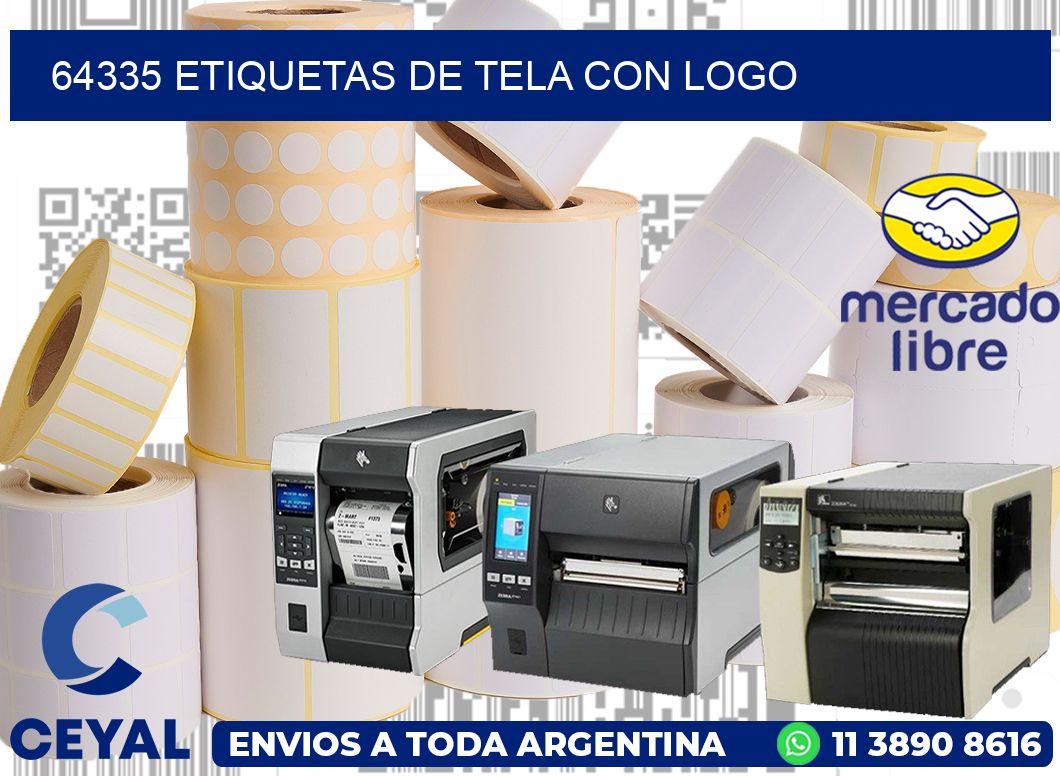 64335 ETIQUETAS DE TELA CON LOGO