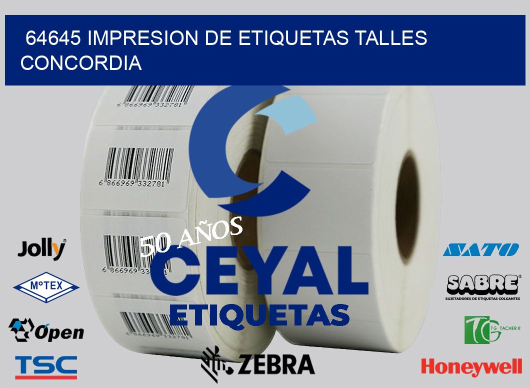 64645 IMPRESION DE ETIQUETAS TALLES CONCORDIA