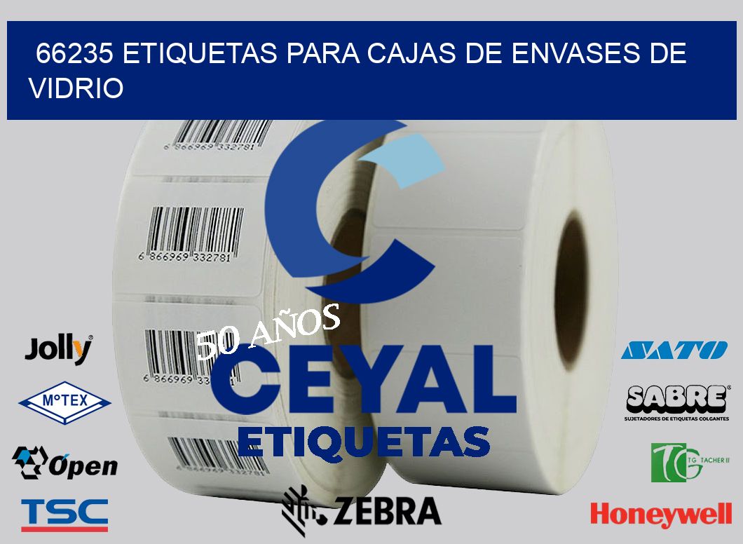 66235 ETIQUETAS PARA CAJAS DE ENVASES DE VIDRIO