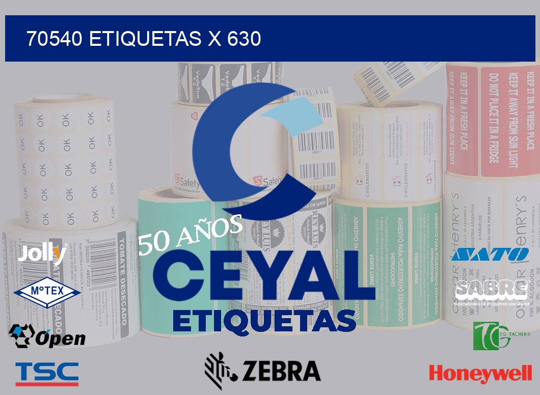 70540 Etiquetas x 630