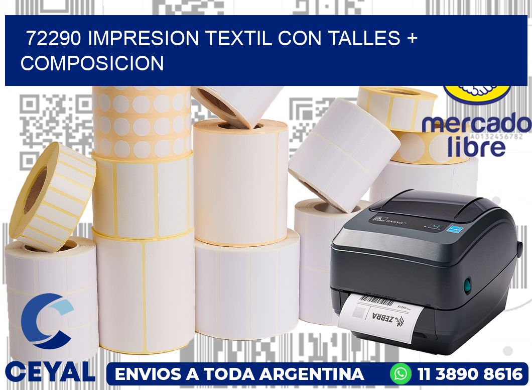 72290 IMPRESION TEXTIL CON TALLES + COMPOSICION
