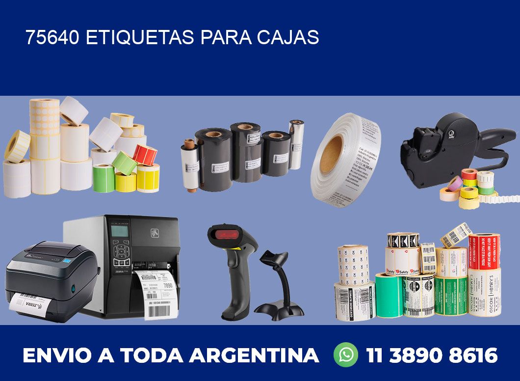75640 ETIQUETAS PARA CAJAS