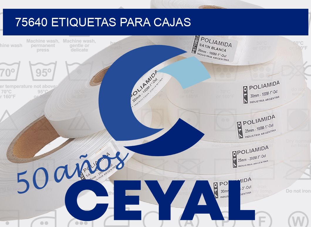 75640 ETIQUETAS PARA CAJAS