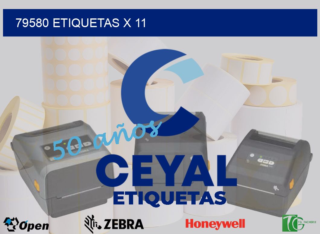 79580 Etiquetas x 11