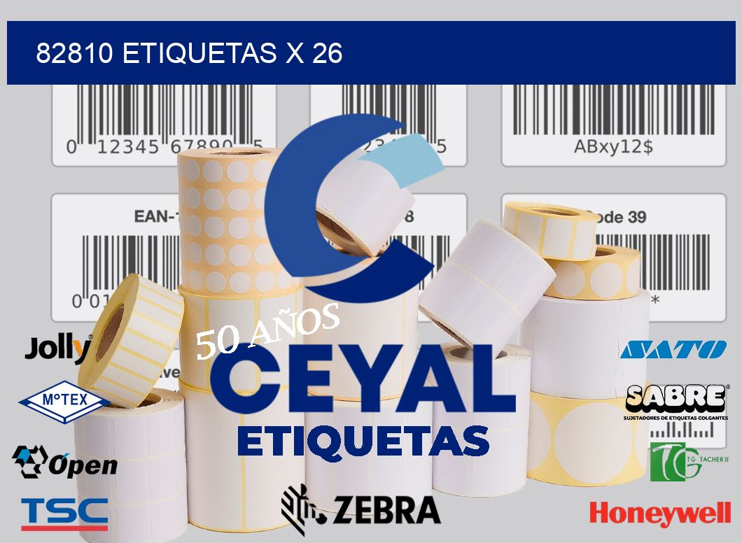 82810 Etiquetas x 26
