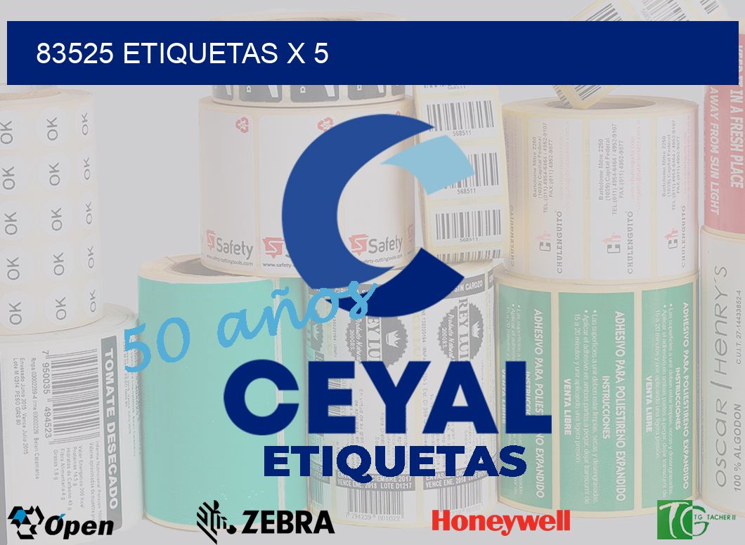 83525 Etiquetas x 5