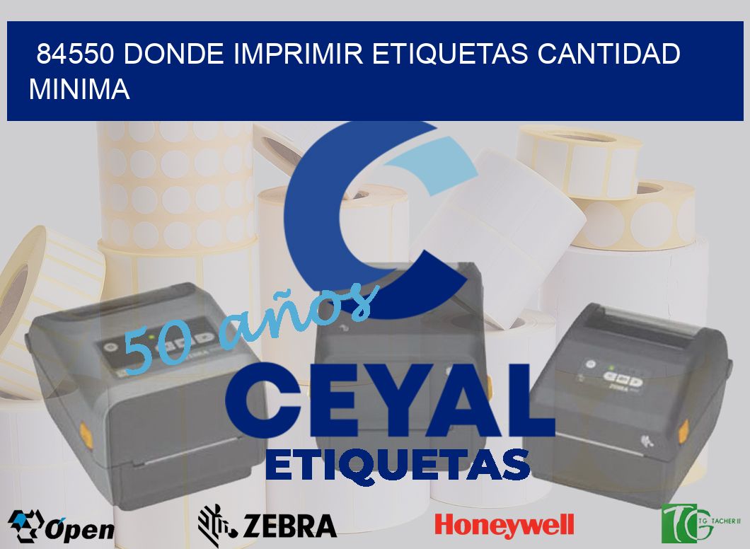 84550 DONDE IMPRIMIR ETIQUETAS CANTIDAD MINIMA