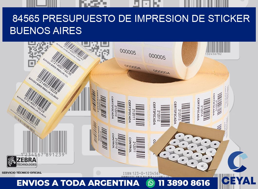 84565 PRESUPUESTO DE IMPRESION DE STICKER BUENOS AIRES