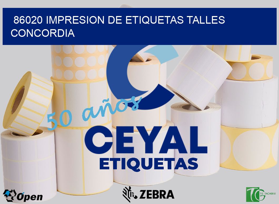 86020 IMPRESION DE ETIQUETAS TALLES CONCORDIA