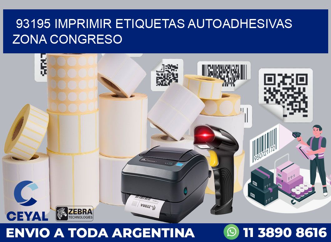 93195 IMPRIMIR ETIQUETAS AUTOADHESIVAS ZONA CONGRESO