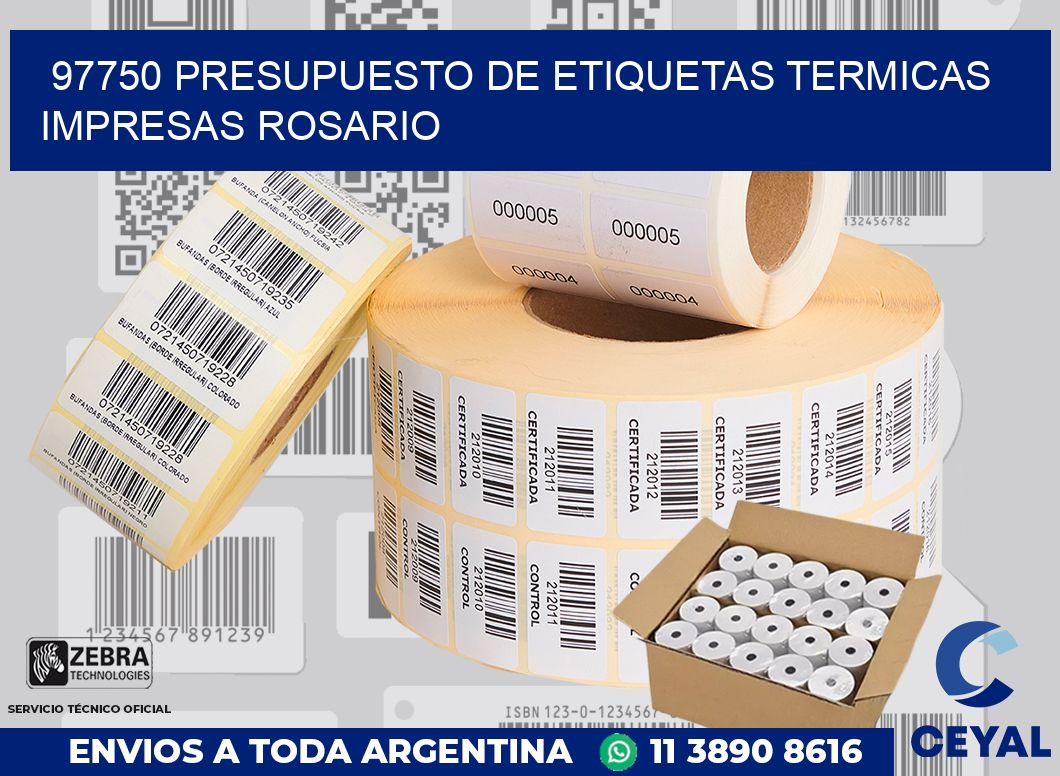 97750 PRESUPUESTO DE ETIQUETAS TERMICAS IMPRESAS ROSARIO