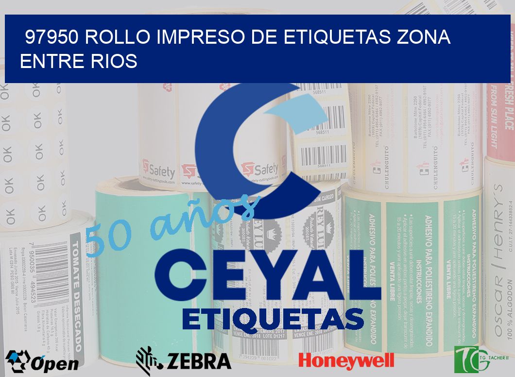 97950 ROLLO IMPRESO DE ETIQUETAS ZONA ENTRE RIOS