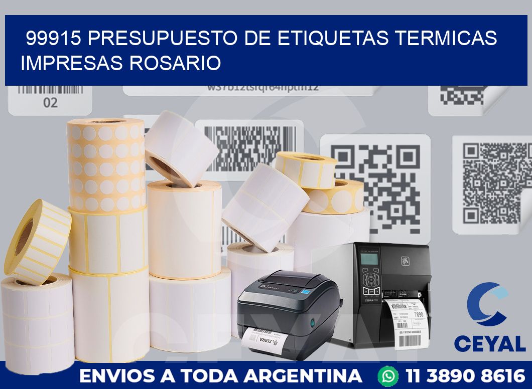 99915 PRESUPUESTO DE ETIQUETAS TERMICAS IMPRESAS ROSARIO