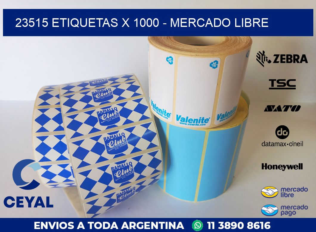 23515 ETIQUETAS X 1000 – MERCADO LIBRE