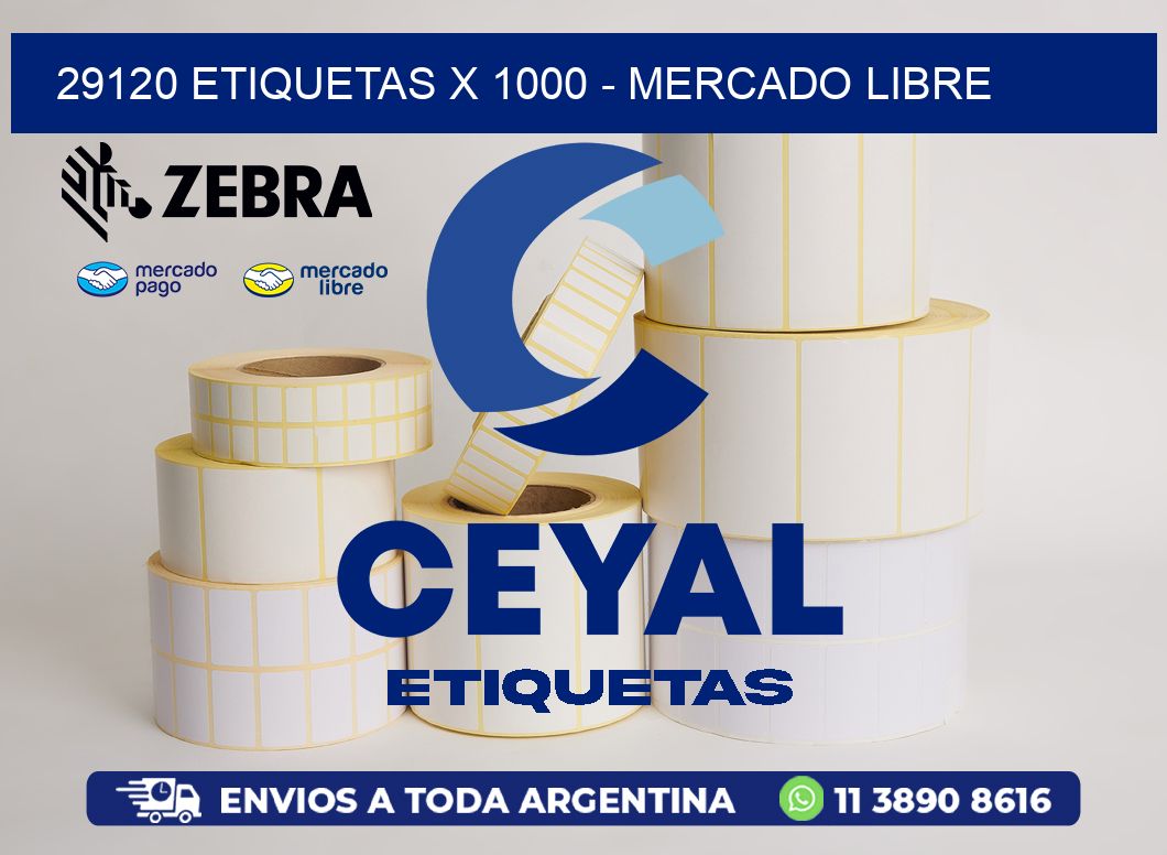 29120 ETIQUETAS X 1000 - MERCADO LIBRE