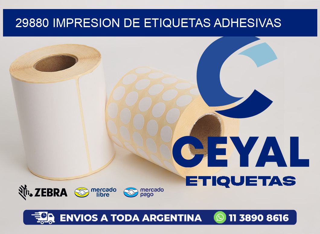 29880 IMPRESION DE ETIQUETAS ADHESIVAS